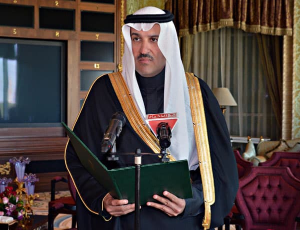 النائب الثاني وأمير المدينة المنورة و أمير الشرقية يؤدون القسم أمام خادم الحرمين