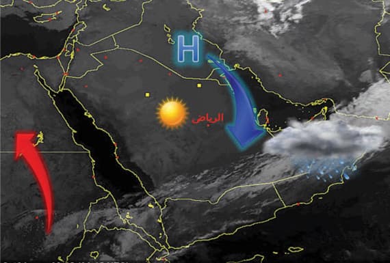 أمطارٌ غزيرة وتقلباتٌ جوية عاتية تعود إلى تبوك
