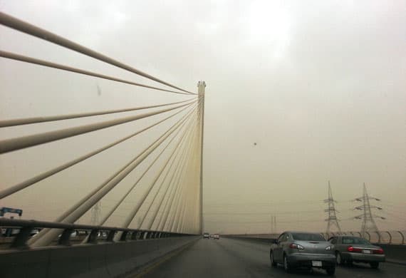 موجة غبار تضرب الرياض