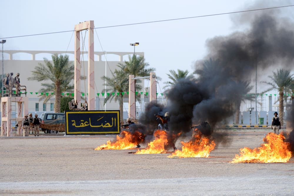 قصة مصورة.. استعراض تشكيلات الصاعقة ومكافحة الإرهاب