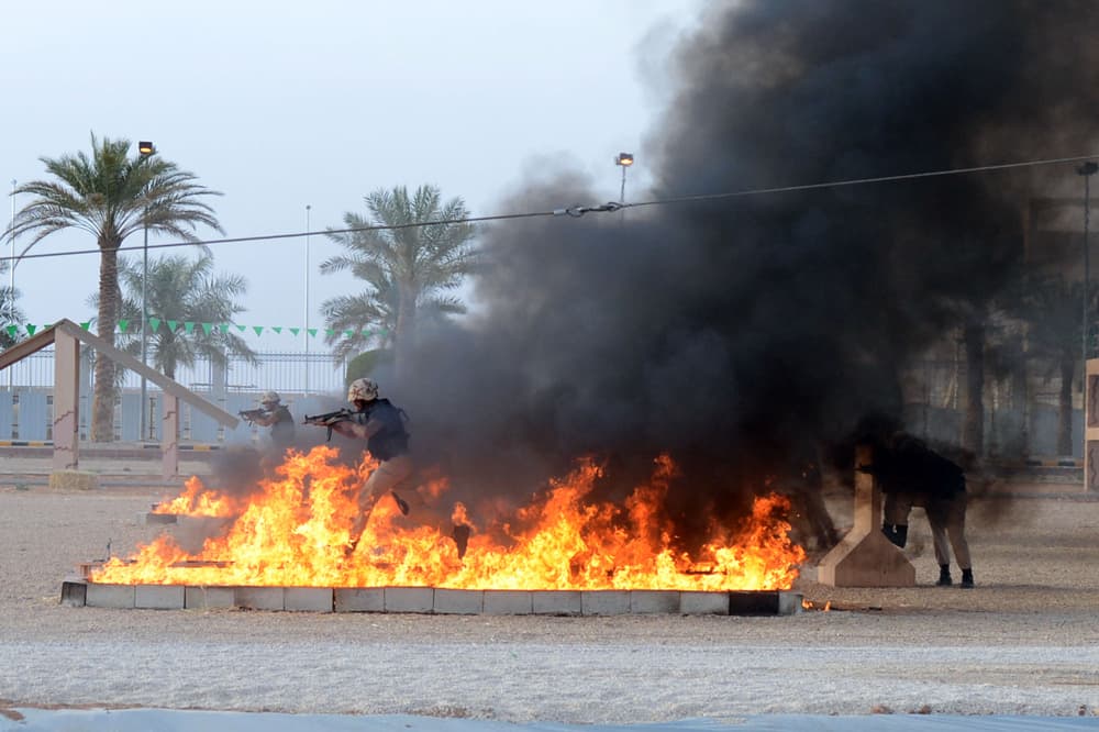 قصة مصورة.. استعراض تشكيلات الصاعقة ومكافحة الإرهاب