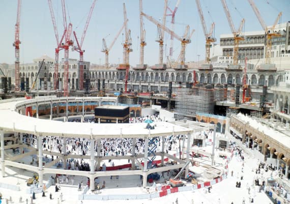 استئناف أعمال التوسعة في أطراف من الحرم المكي