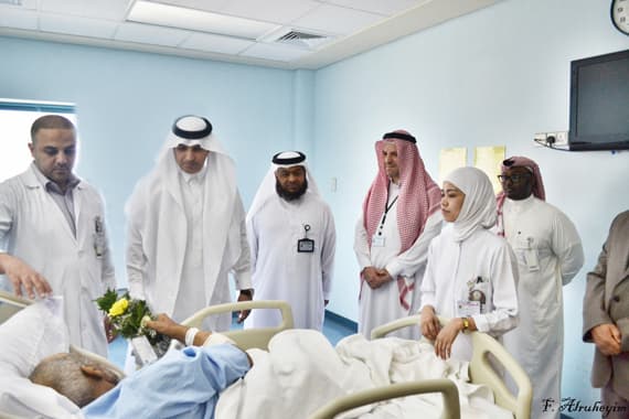 مستشفى قوى الأمن في الدمام يعايد المرضى