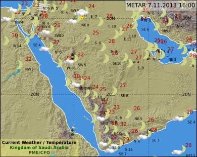 سحب رعدية ممطرة على تبوك والمدينة المنورة