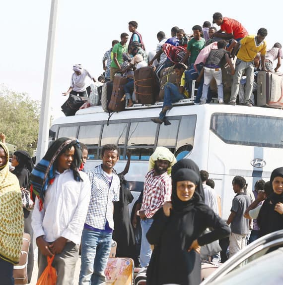 70 طائرة ترحّل 32 ألف إثيوبي حتى نهاية نوفمبر