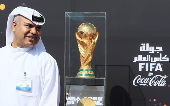 قصة مصورة: استقبال حافل لكأس العالم في الدوحة