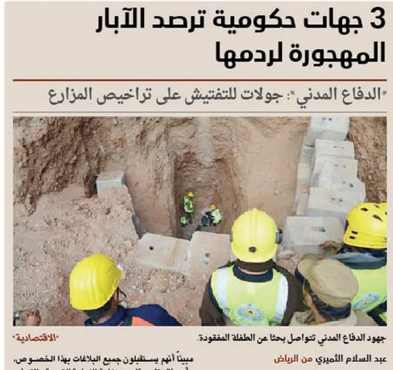 تغريم أصحاب الآبار المخالفة وتحويلهم لإمارات المناطق