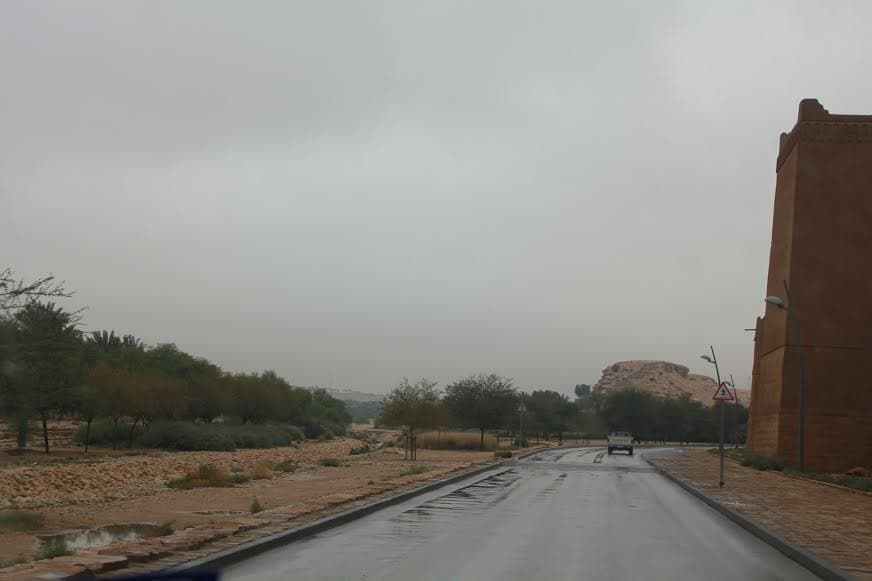 قصة مصورة : الرياض .. المطر .. البهجة