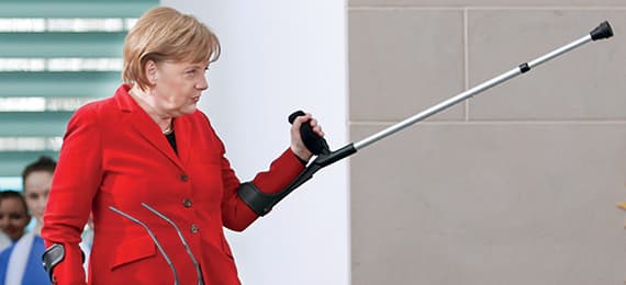 سقطت ميركل فأُلغيت مواعيدها واجتماعاتها