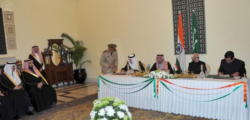 السعودية توقع اتفاقية عسكرية مع الهند