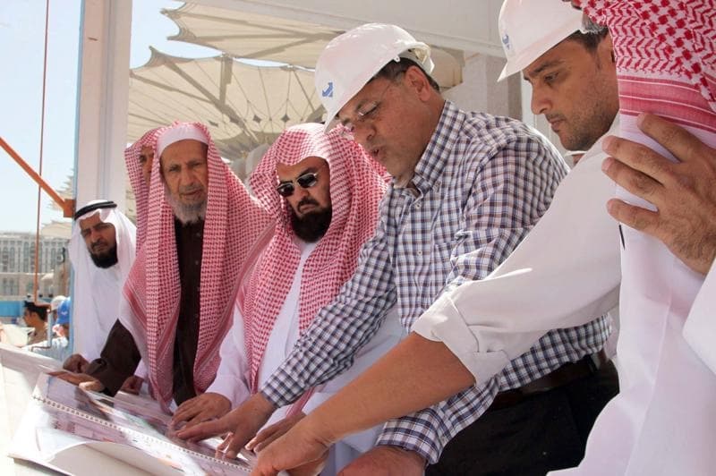السديس يطلع على سير العمل بمشروع خادم الحرمين لتوسعة المسجد النبوي