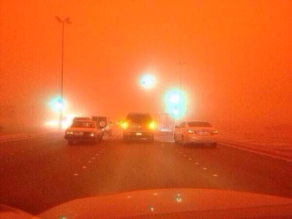 تواصل هطول الأمطار على مدينة الرياض