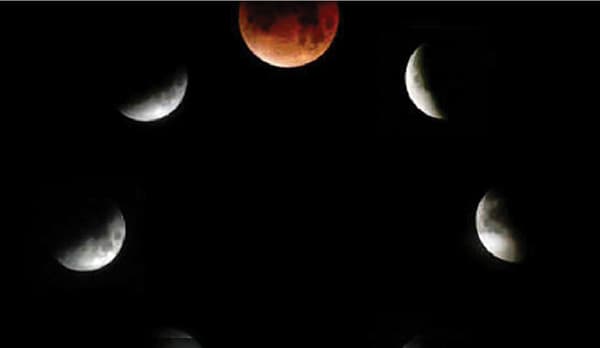 «القمر» .. من البياض الناصع إلى 
«الأحمر الدموي»