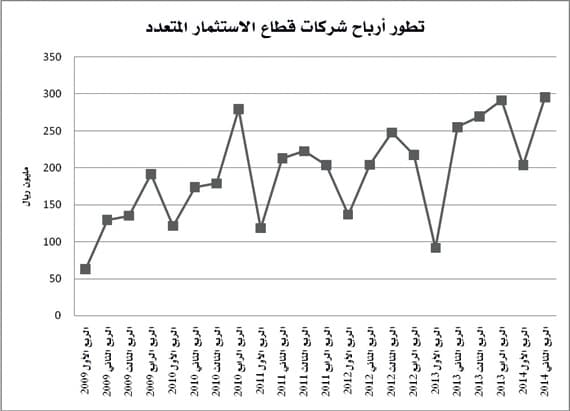 قطاع الاستثمار المتعدد يحقق أعلى أرباح ربعية منذ 6 سنوات
