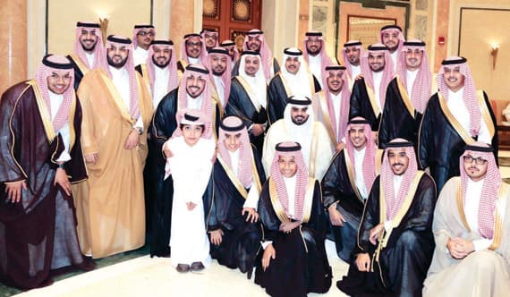 سلطان العذل يحتفل بزواج نجله من كريمة تركي المنديل