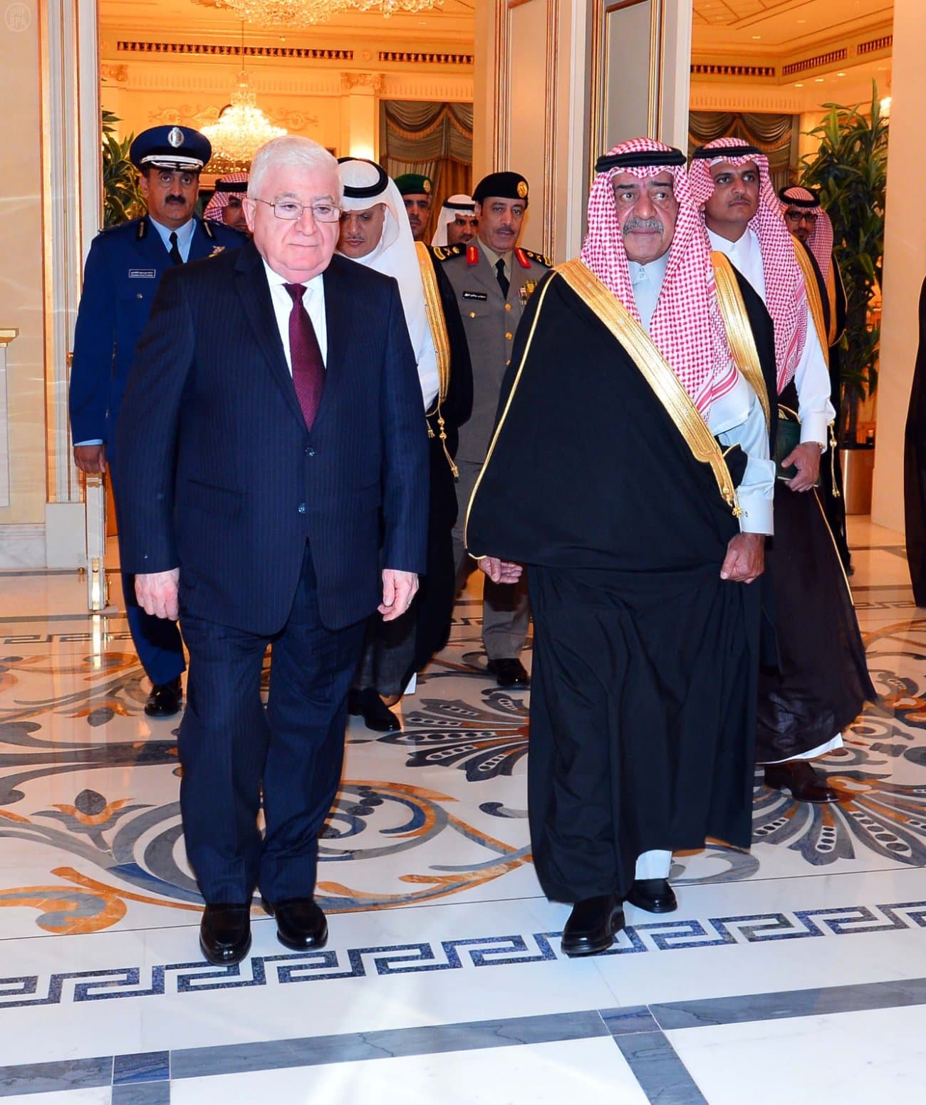 خادم الحرمين الشريفين يستقبل الرئيس العراقي فؤاد معصوم