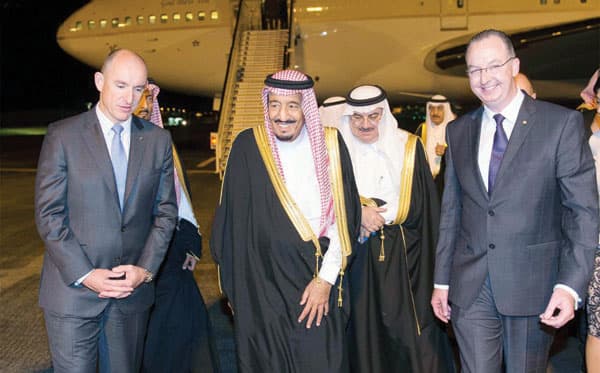 ولي العهد يصل إلى برزبن للمشاركة في قمة العشرين بأستراليا