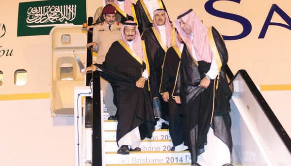 ولي العهد يصل إلى برزبن للمشاركة في قمة العشرين بأستراليا