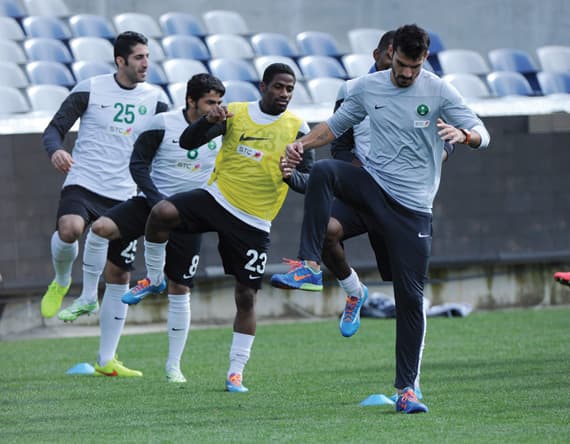 تدريب الأخضر.. تنويع الهجمات