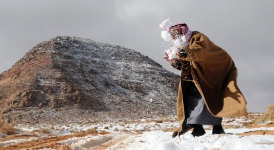 "مدني الحدود الشمالية" يحذر من كتلة هوائية شديدة البرودة تصل بدرجات الحرارة إلى تحت الصفر