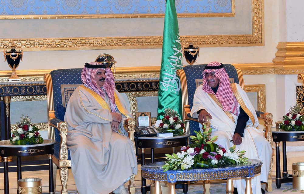 ملك مملكة البحرين يغادر الرياض