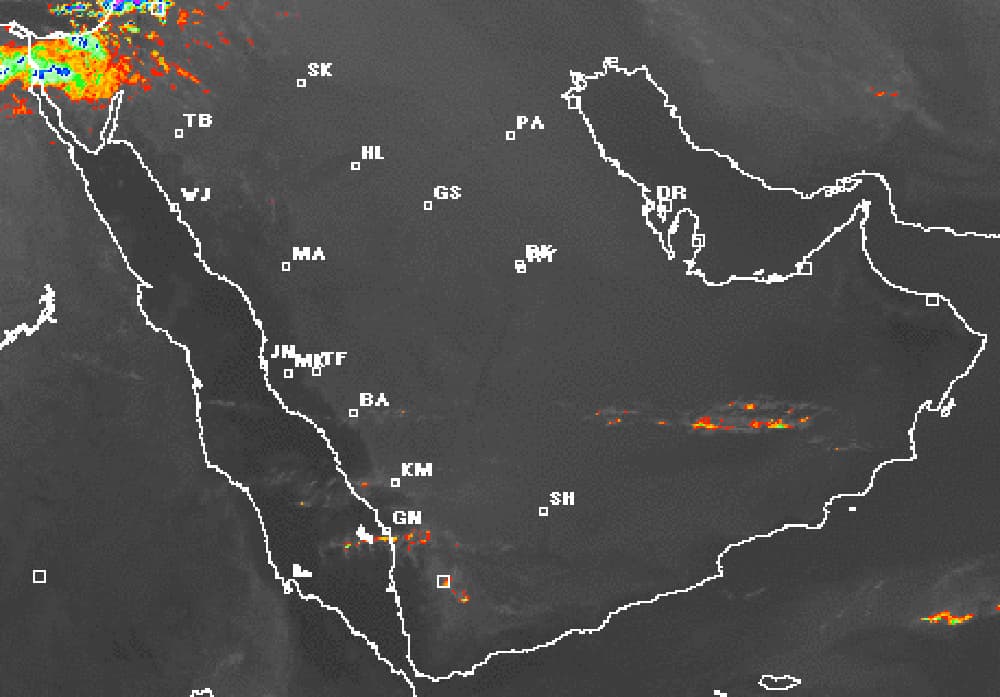 ارتفاع طفيف في درجات الحرارة على معظم المناطق السعودية