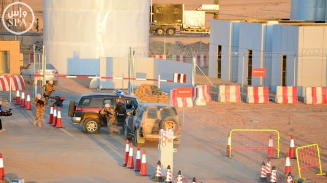 1500 رجل أمن يتصدون لهجوم إرهابي افتراضي بمنفذ "سويف" الحدودي