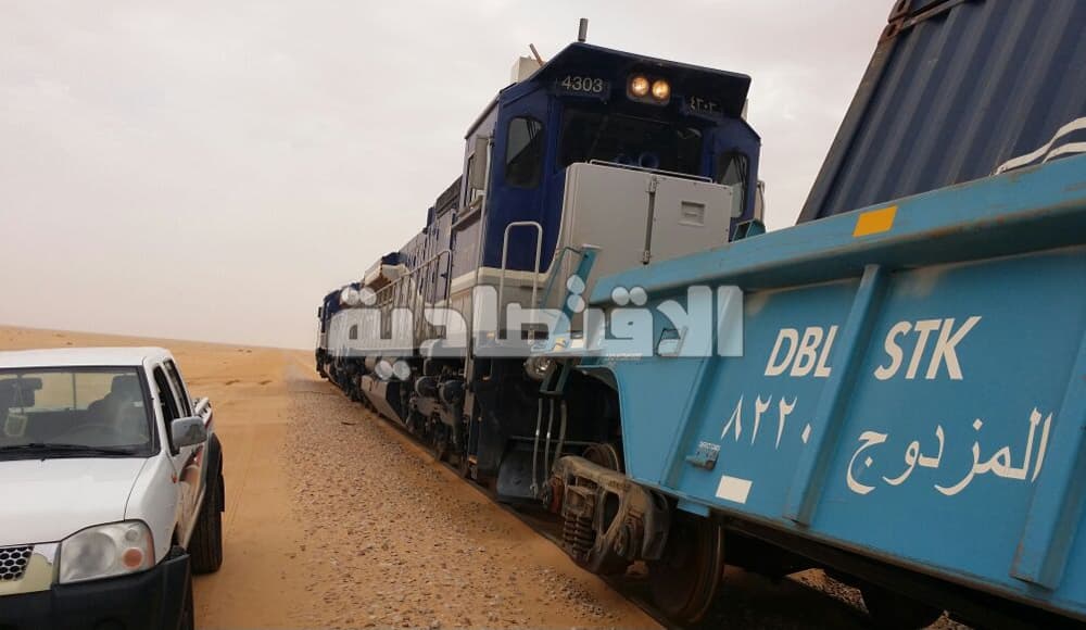 سكة الحديد : جنوح قطار البضائع قرب حرض دون إصابات