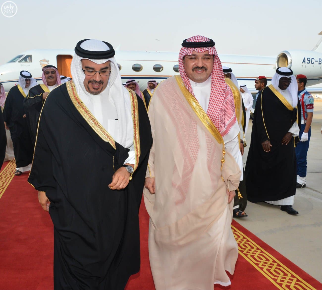ولي عهد مملكة البحرين يصل جدة