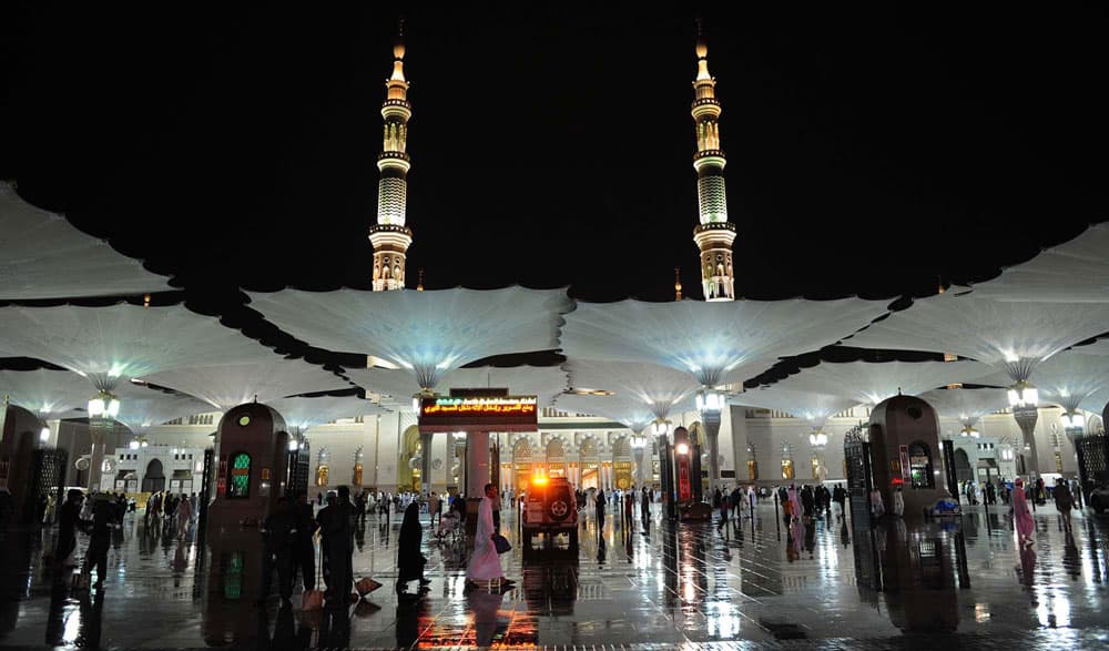 هطول أمطار على المدينة المنورة