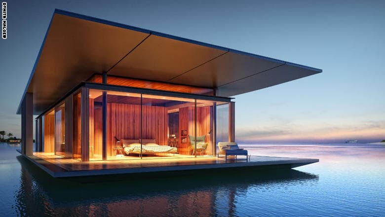 "ذا فلوتنغ هاوس" – المنزل العائم صممت هذا المشروع الشركة المعمارية "ديزاين نورث ويست،" ويعتبر جزءاً من مجتمع المنازل المائية الفريد في مدينة سياتل الأمريكية. وقد استوحى المعماريين تصميم المنزل من مستودعات المرسى الخشبية القديمة، كما أضافوا إليه لمسة عصرية من خلال استخدام الدعامات الفولاذية والإسمنت المصقول.
