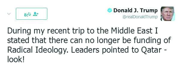 الرئيس الأمريكي عن تمويل الإرهاب: قادة المنطقة يشيرون إلى قطر