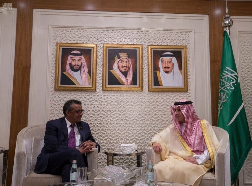 وزير الخارجية يستقبل المدير العام لمنظمة الصحة العالمية