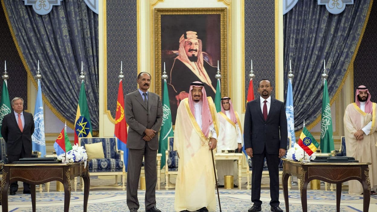 مجلس الأمن يثمن رعاية الملك سلمان لاتفاق السلام بين إريتريا وأثيوبيا والتفاهم مع جيبوتي