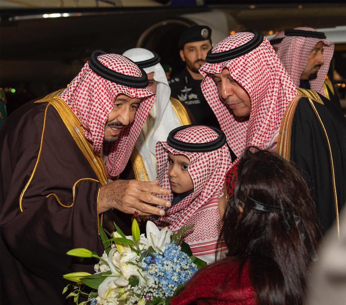 خادم الحرمين الشريفين يصل إلى منطقة تبوك