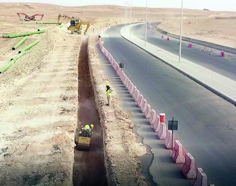 شركة مطلق الغويري للمقاولات تنفذ المرحلتين الأولى والثانية لمشروع المياه المعالجة في وعد الشمال