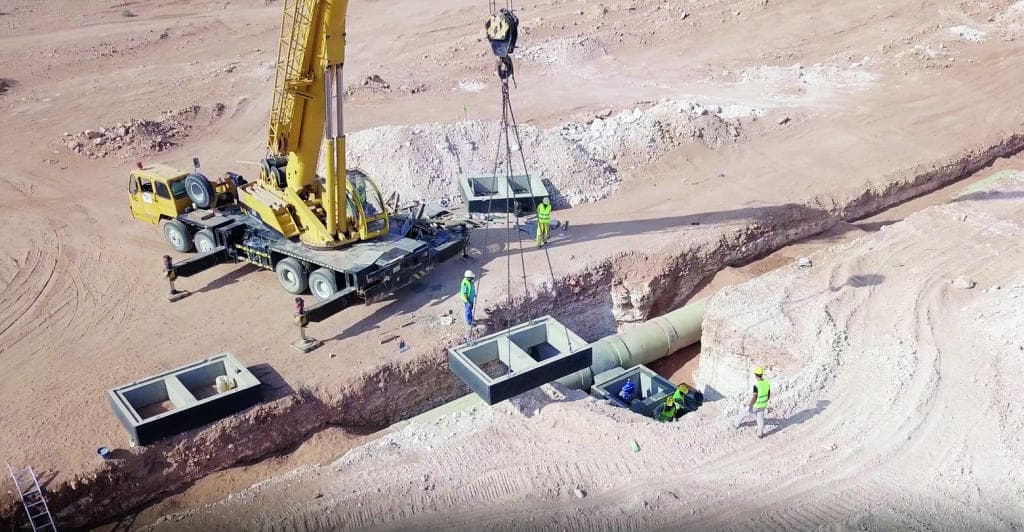 شركة مطلق الغويري للمقاولات تنفذ المرحلتين الأولى والثانية لمشروع المياه المعالجة في وعد الشمال
