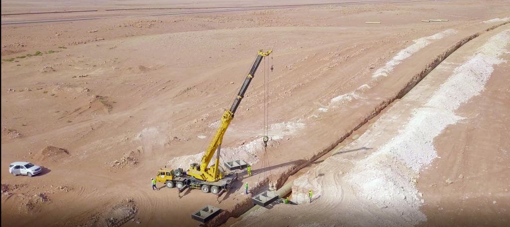 شركة مطلق الغويري للمقاولات تنفذ المرحلتين الأولى والثانية لمشروع المياه المعالجة في وعد الشمال