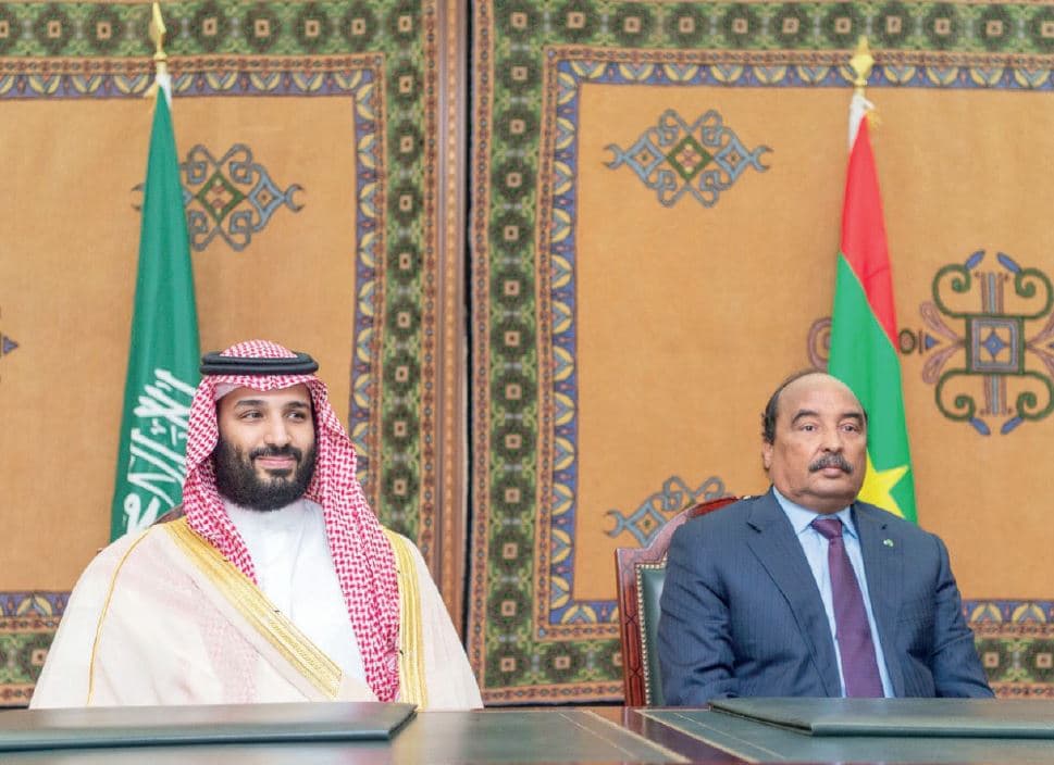  ولي العهد يشهد توقيع 3 اتفاقيات ومذكرات تفاهم سعودية - موريتانية .. ويصل إلى الجزائر 