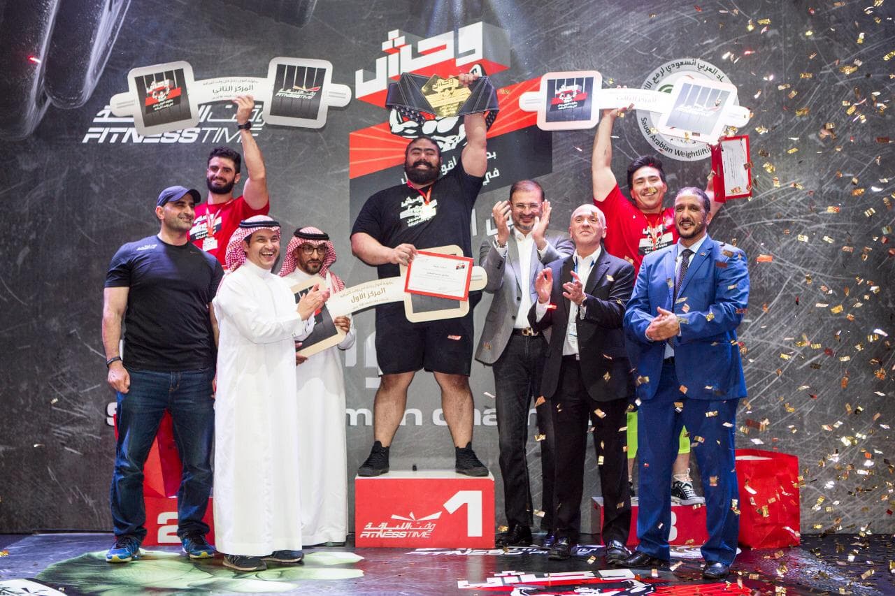 المري واليامي يتوجان بطل وقت اللياقة لأقوى رجل في المملكة