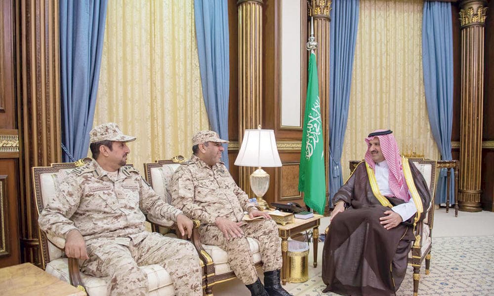 أمير المدينة المنورة يستقبل قائد لواء التدخل السريع