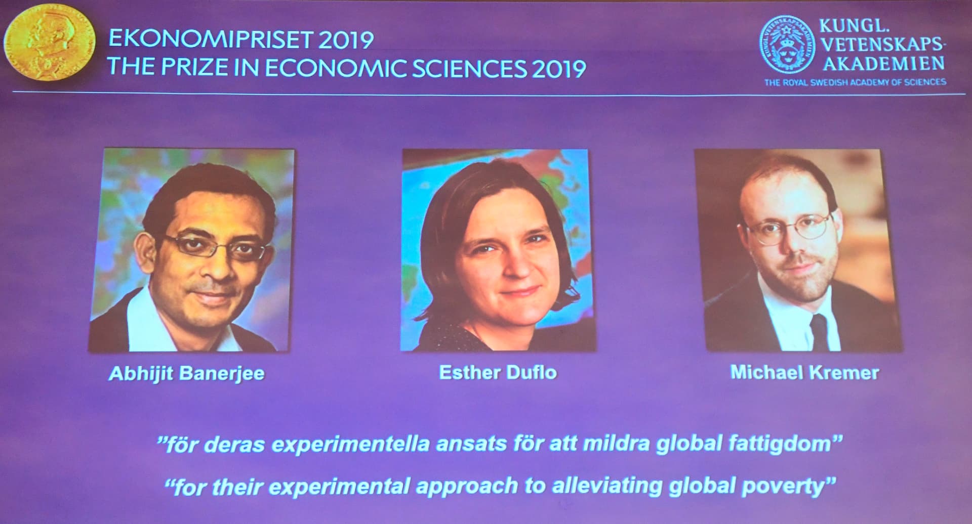 محاربة الفقر في العالم تهدي "نوبل" للاقتصاد لهندي وفرنسية وأمريكي
