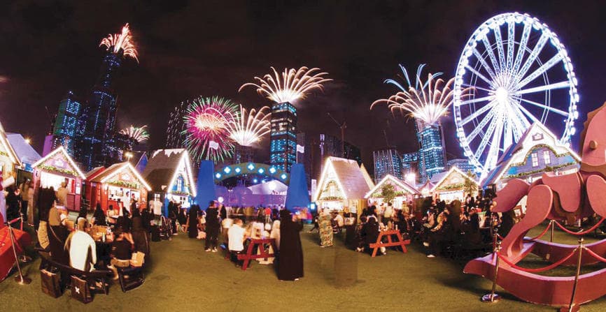 في «ونتر وندر لاند» .. مطعم معلق يجذب عشاق المرتفعات