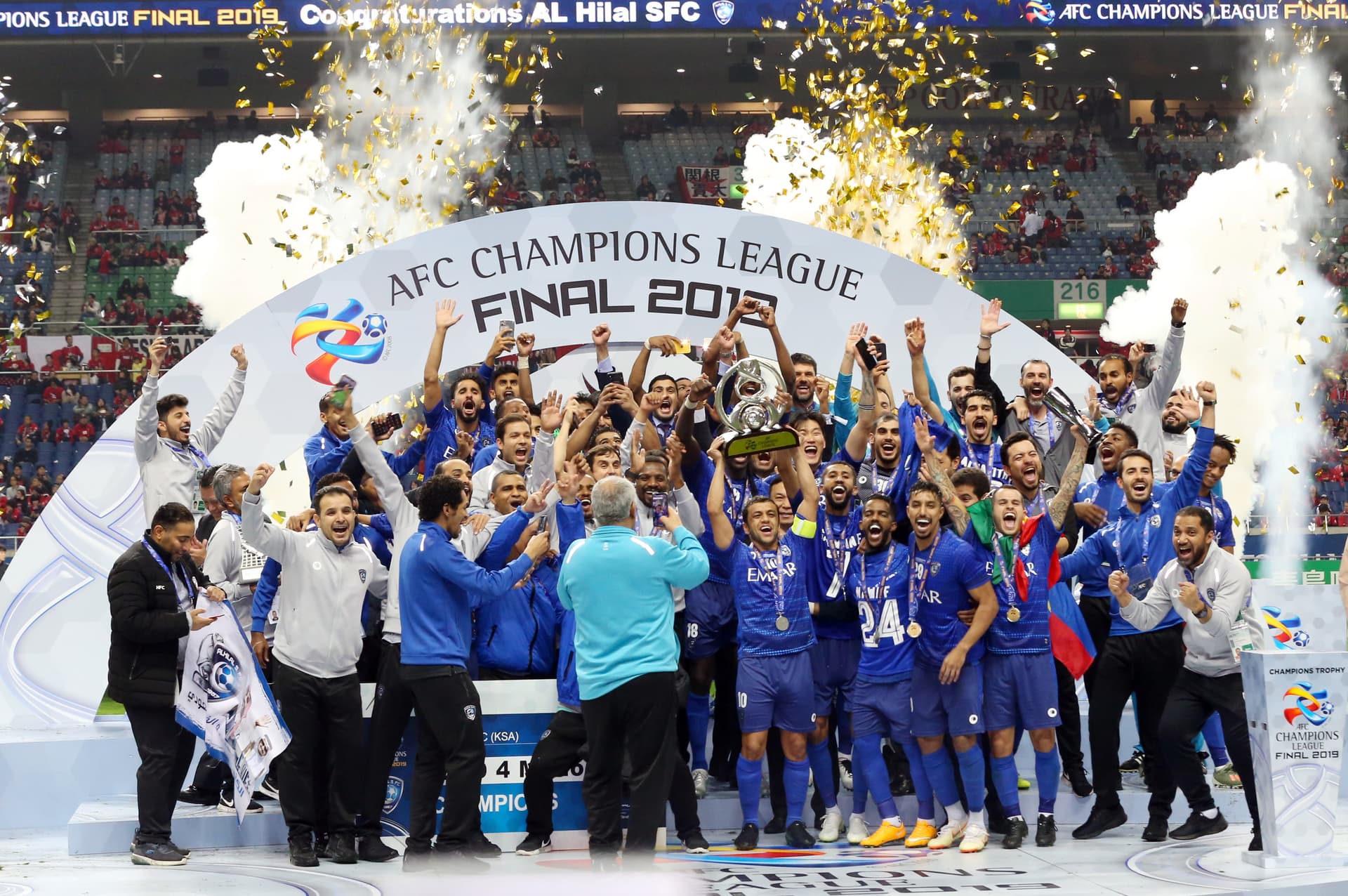 احتفال استثنائي في البوليفارد بمناسبة فوز الهلال بدوري أبطال آسيا