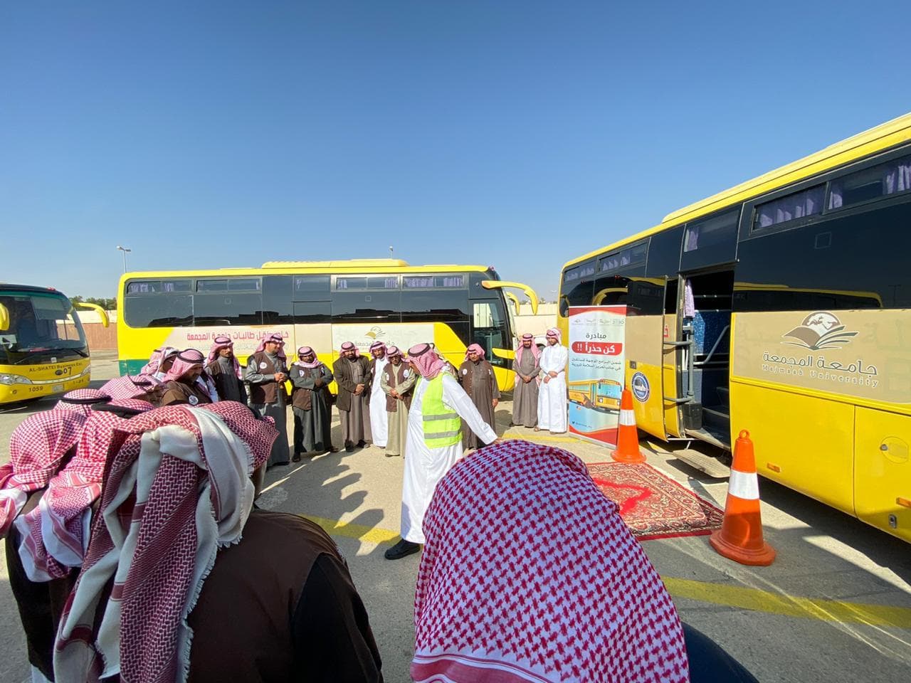 جامعة المجمعة تطلق برنامجا وقائيا بعنوان "كونوا حذرين"