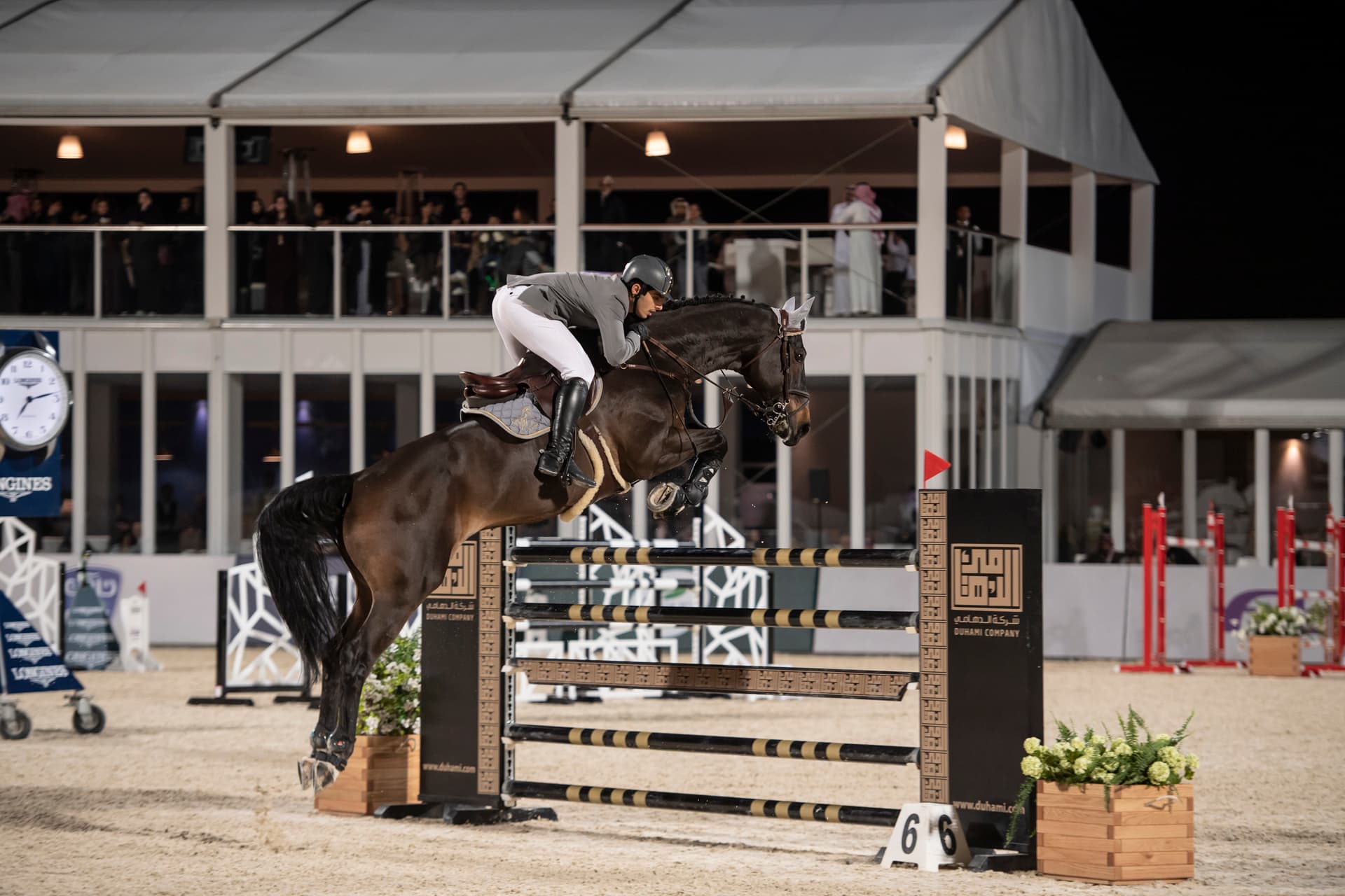 الفارس السعودي عبدالرحمن الراجحي يسعى لتسجيل حضور قوي خلال الجولة الختامية من منافسات مهرجان الدرعية للفروسية