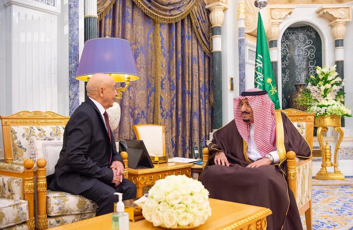  خادم الحرمين الشريفين يستقبل رئيس مجلس النواب الليبي