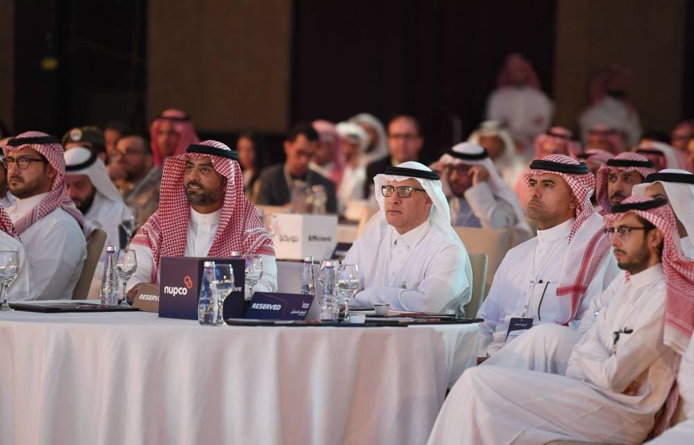 جانب من حفل إطلاق "نوبكو" هويتها الجديدة أمس في الرياض.