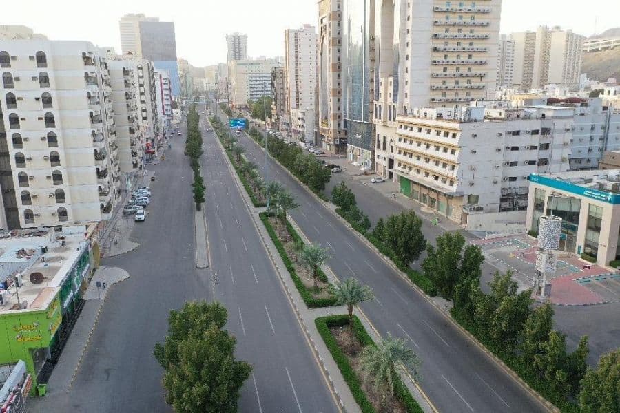 صور جوية لمكة المكرمة وسط التزام عال من الجميع لإجراءات منع التجول  