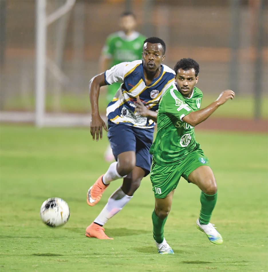 عبدالفتاح عسيري خلال ودية جدة. مركز الأهلي الإعلامي